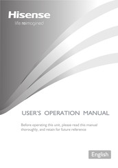 Hisense RD-35DC4SAB/CV2-002 User's Operation Manual