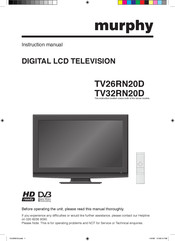 Murphy TV26RN20D Instruction Manual