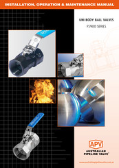 Apv FS900 Series Installation, Operation & Maintenance Manual