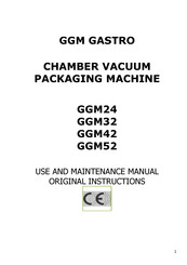 GGM gastro GGM32 Use And Maintenance Manual