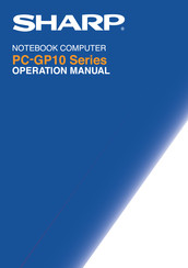 Sharp PC-GP10 Series Operation Manual