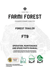 Farmi Forest FT9 Operation, Maintenance And Spare Parts Manual