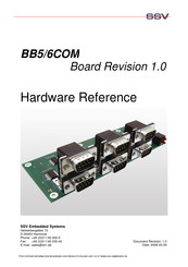 SSV Embedded Systems BB5/6COM Hardware Reference Manual