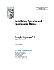 Sentry Sample Sequencer 5 Installation, Operation And Maintenance Manual