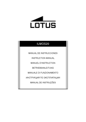 Lotus Chronograph Calendar ILMOS20 Instruction Manual