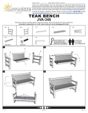 Sunnydaze Decor JVA-346 Quick Start Manual