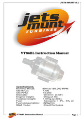 Jets Munt VT80 Instruction Manual