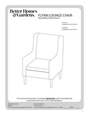 Better Homes and Gardens FLYNN BH16-022-099-17 Assembly Instructions Manual