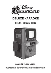 Sakar Disney DESCENDANTS 68035-TRU Owner's Manual