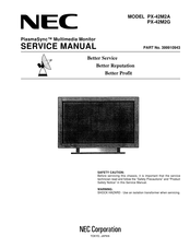 NEC PlasmaSync PX-42M2G Service Manual