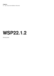 Gaggenau WSP22.1.2 User Manual And Installation Instructions