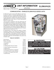 Lennox EL296UHV Series Unit Information