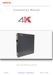 Weco HeSU 4k4 PRO Installation Manual