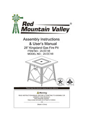 Red Mountain Valley Kingsland Assembly Instructions & User Manual