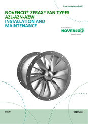 NOVENCO ZERAX AZL-AZN-AZW Installation And Maintenance Manual