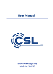 CSL RMP-800 User Manual