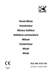 Team Kalorik TKG HM 1010 CW Manual