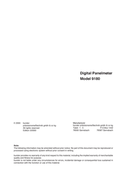 Burster 9180 Manual