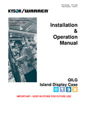 Kysor/Warren QILG 06 Installation & Operation Manual