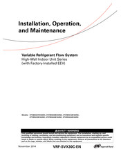 Ingersoll-Rand 4TVW0018B100NC Installation, Operation And Maintenance Manual