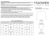 Safavieh Lighting TBL4216A Manual