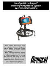 General Pipe Cleaners Gen-Eye Micro-Scope3 Operating Instructions Manual