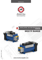 Montanari MGS19L Installation, Use And Maintenance Manual