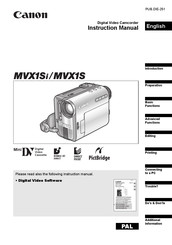 Canon MVX 1i Instruction Manual