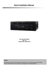 JETWAY FDF10 Quick Installation Manual