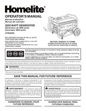 Homelite UT903655 Operator's Manual