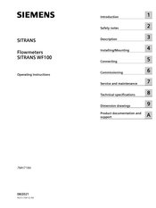 Siemens SITRANS WF100 Operating Instructions Manual
