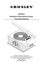 Crosley Rochester CR7021A Instruction Manual