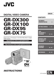 JVC GR-DX75E Instructions Manual