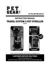 Pet Gear TRAVEL SYSTEM 11 Instruction Manual