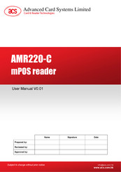 Advanced Card Systems AMR220-C User Manual
