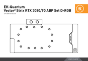 Ek-Quantum Vector2 Strix RTX 3080/90 ABP Set D-RGB Manual