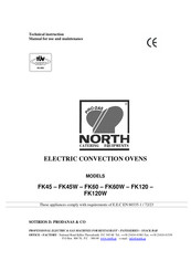 North FK120W Manual For Use And Maintenance