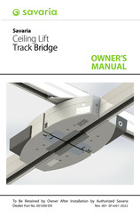 Savaria Ceiling Lift Track Bridge Owner's Manual