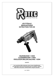 Rotec DAX0070 Instructions For Use Manual