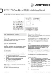 Aritech ATS1170 Installation Sheet