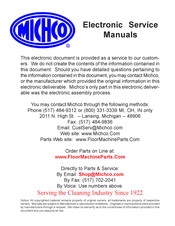 Nilfisk-Advance 56411001 Instructions For Use And Parts List