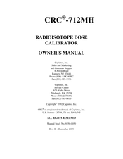 Capintec CRC-712MH Owner's Manual