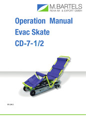 M. Bartels Evac Skate CD-7-2 Operation Manual