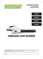 WARRIOR WEP8130LB Operator's Manual