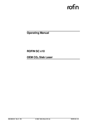 Rofin SC x10 Operating Manual
