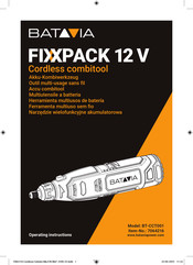 Batavia FIXXPACK BT-CCT001 Operating Instructions Manual