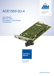 Aim ACE1553-3U-4 Hardware Manual
