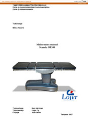 Lojer Scandia OT340 Maintenance Manual
