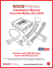 NAV TOOL NAVTOOL6.0-LG1 Installation Manual