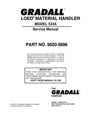 Gradall LOED 534A Service Manual